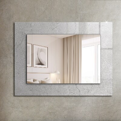 Decorative mirror Cracked concrete surface