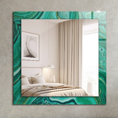 Wall mirror decor Abstract green texture