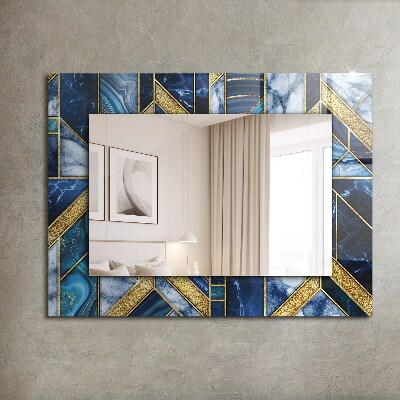 Printed mirror Abstract geometric mosaic