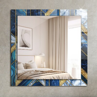 Printed mirror Abstract geometric mosaic