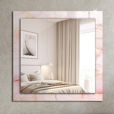 Decorative mirror Pink marble pattern