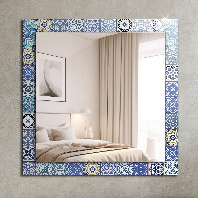 Printed mirror Moroccan patterns