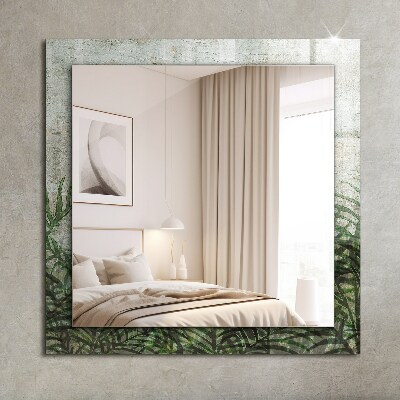 Decorative mirror Green fern leaves