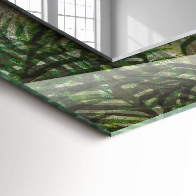 Decorative mirror Green fern leaves