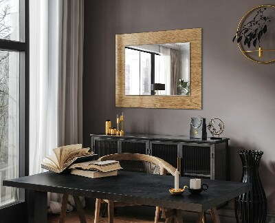 Decorative mirror Wood with texture