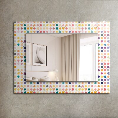 Decorative mirror Colorful geometric pattern