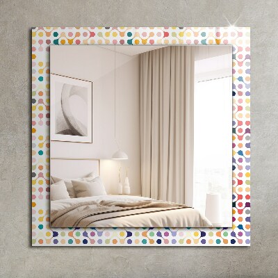 Decorative mirror Colorful geometric pattern