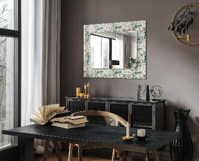 Decorative mirror Floral watercolor pattern