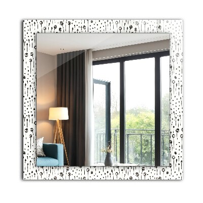 Mirror frame with print Minimalist Nature