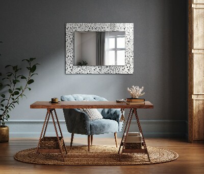 Mirror frame with print Minimalist Nature