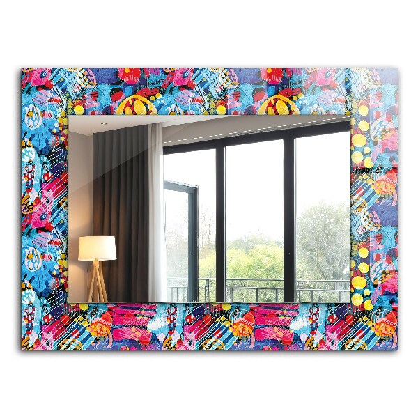 Wall mirror design Colorful abstract pattern