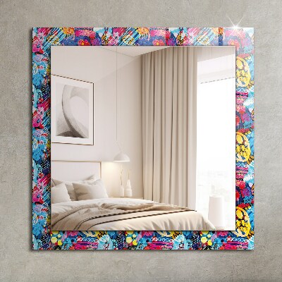 Wall mirror design Colorful abstract pattern