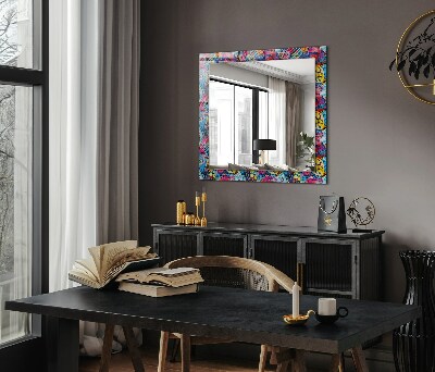 Wall mirror design Colorful abstract pattern