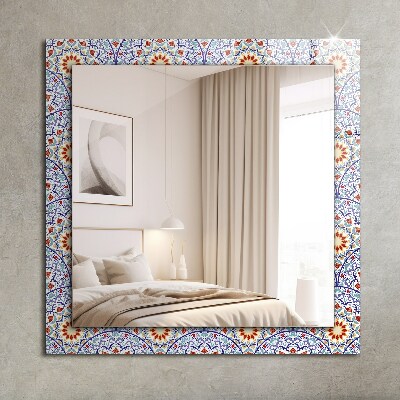 Mirror frame with print Mandalas