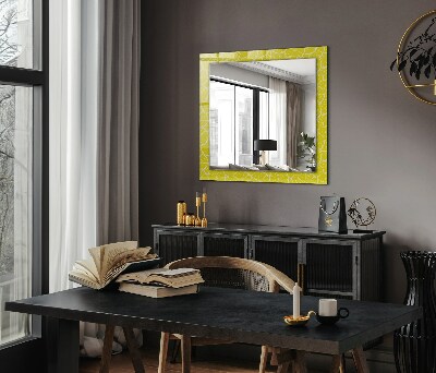 Wall mirror decor Lemon slices pattern