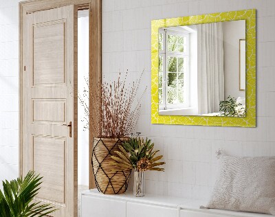 Wall mirror decor Lemon slices pattern