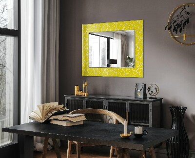 Wall mirror decor Lemon slices pattern