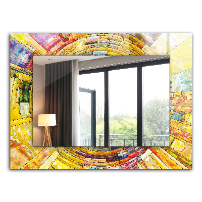 Decorative mirror Colorful abstract mosaic