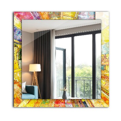 Decorative mirror Colorful abstract mosaic