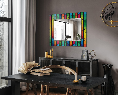 Printed mirror Colorful stained glass stripes