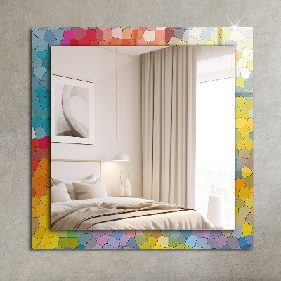 Wall mirror design Abstract colorful mosaic