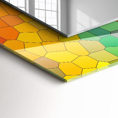 Wall mirror design Abstract colorful mosaic