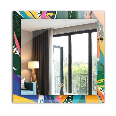 Decorative mirror Colorful abstract pattern