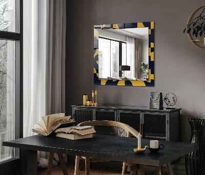 Printed mirror Abstract geometric pattern