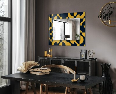 Printed mirror Abstract geometric pattern