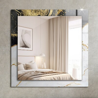 Decorative mirror Abstract gold art