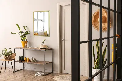 Gold frame mirror modern