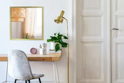 Gold frame mirror modern