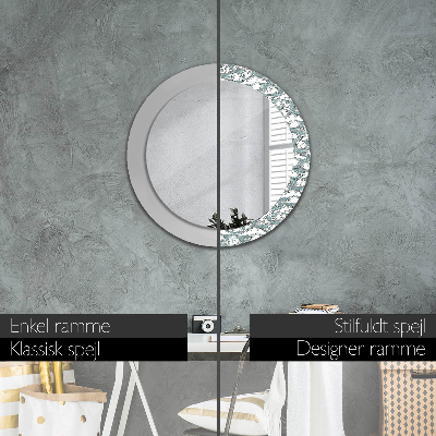 Round decorative wall mirror Clouds