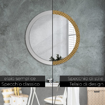 Round decorative wall mirror Deco vintage