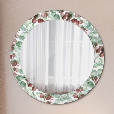 Round decorative wall mirror Eucaliptus