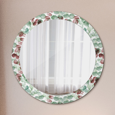 Round decorative wall mirror Eucaliptus