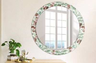 Round decorative wall mirror Eucaliptus