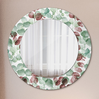 Round decorative wall mirror Eucaliptus