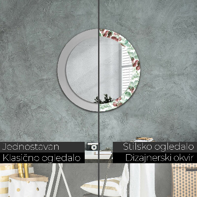 Round decorative wall mirror Eucaliptus