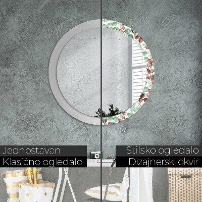 Round decorative wall mirror Eucaliptus