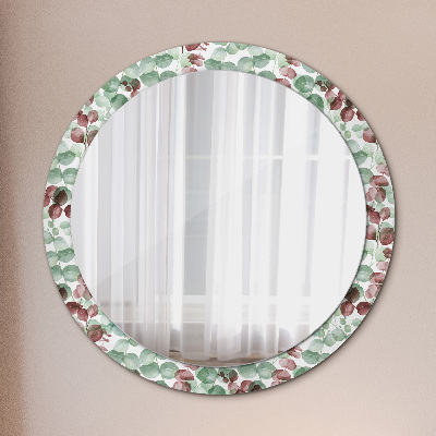 Round decorative wall mirror Eucaliptus