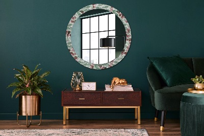 Round decorative wall mirror Eucaliptus