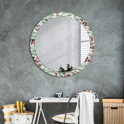 Round decorative wall mirror Eucaliptus