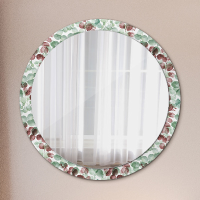 Round decorative wall mirror Eucaliptus