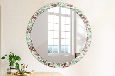 Round decorative wall mirror Eucaliptus