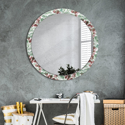 Round decorative wall mirror Eucaliptus