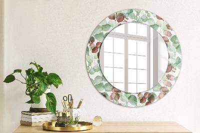 Round decorative wall mirror Eucaliptus