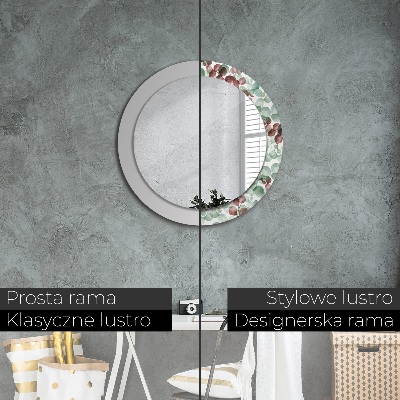 Round decorative wall mirror Eucaliptus