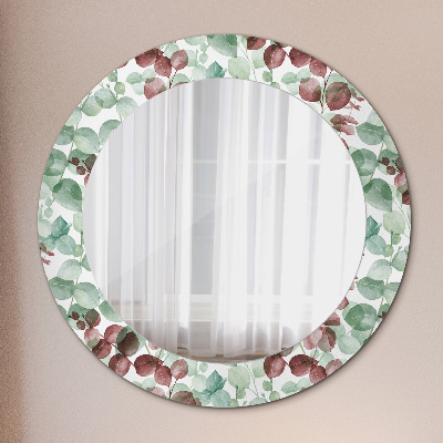 Round decorative wall mirror Eucaliptus