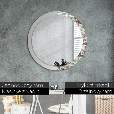 Round decorative wall mirror Eucaliptus